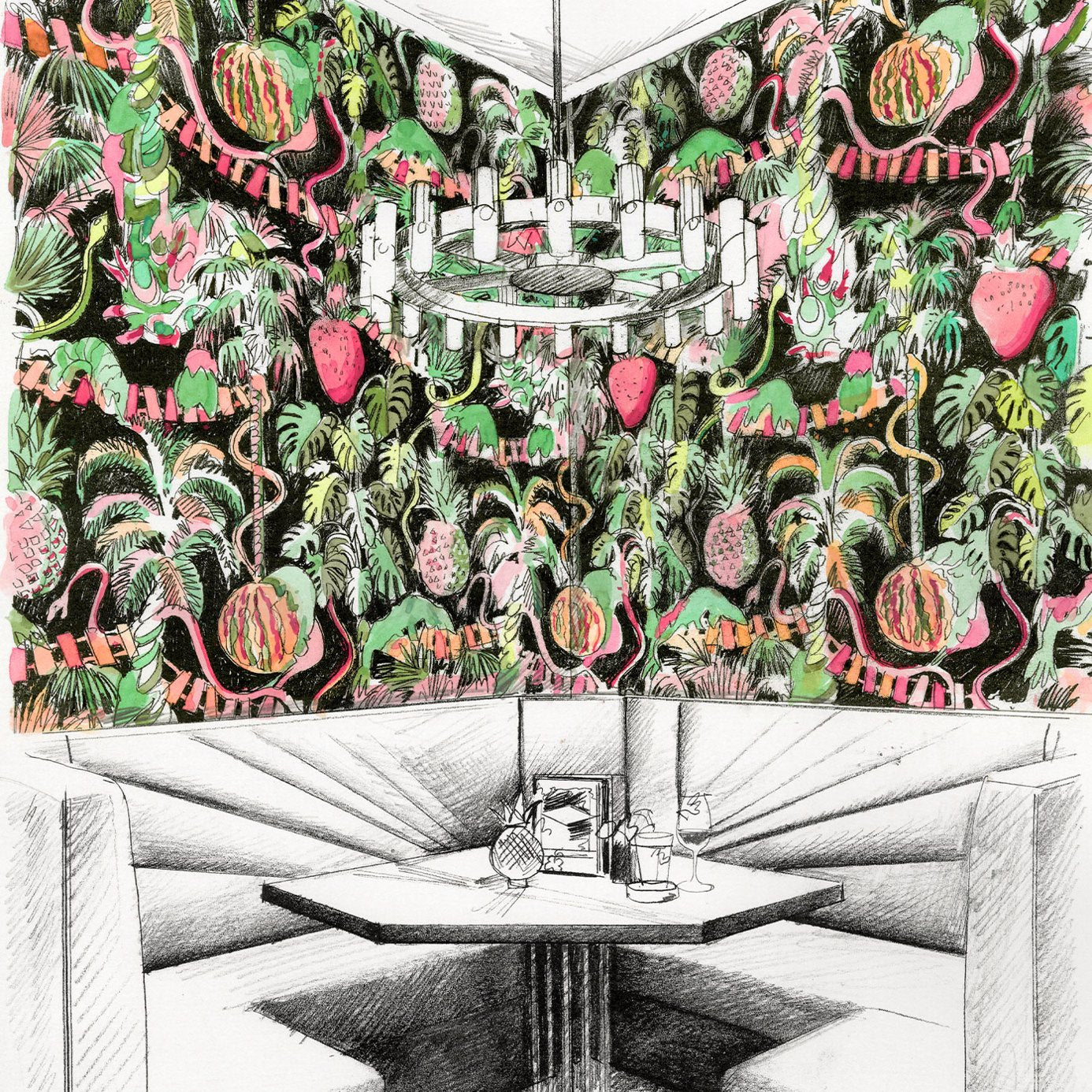 Precarious Pangolins Wallpaper by Zoffany