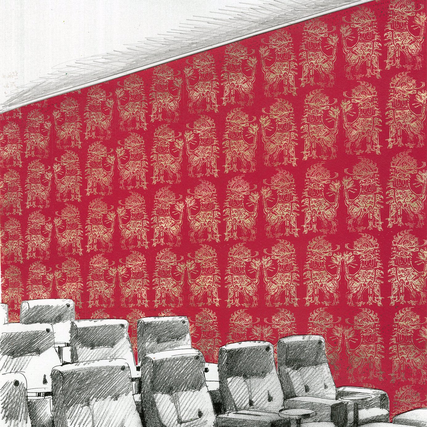 Sicilian Lion Wallpaper by Zoffany