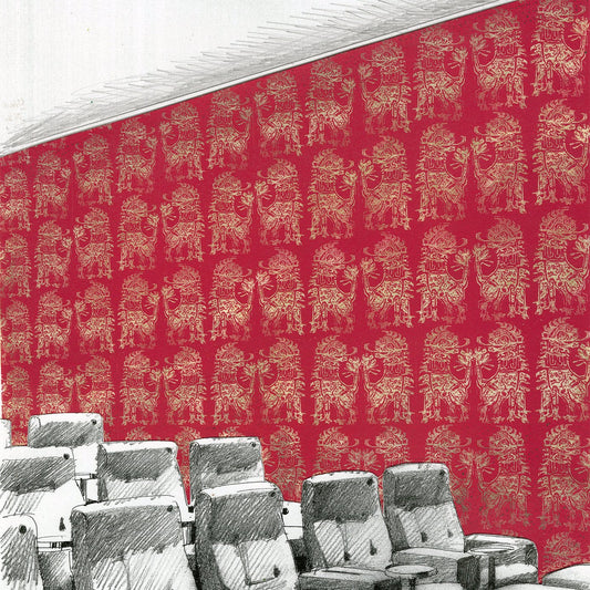 Sicilian Lion Wallpaper by Zoffany