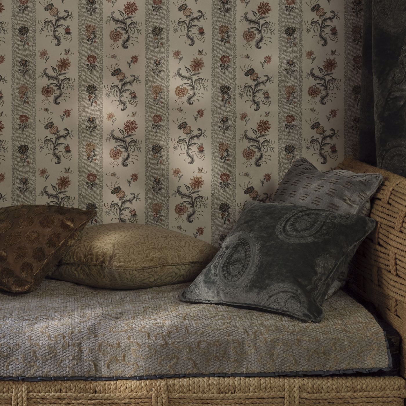 Papaver Stripe Wallpaper by Zoffany