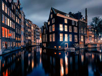 Amsterdam By Night Mural by HappyWall