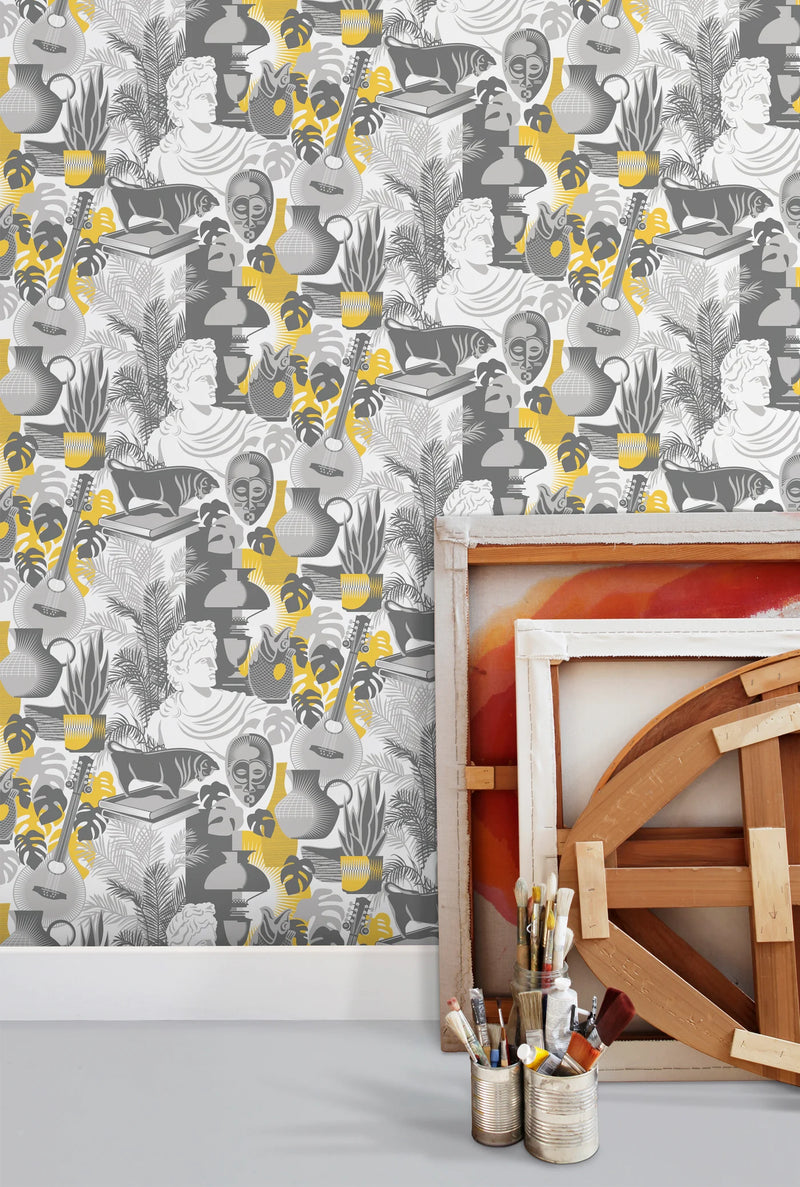 Art Room Wallpaper by Mini Moderns