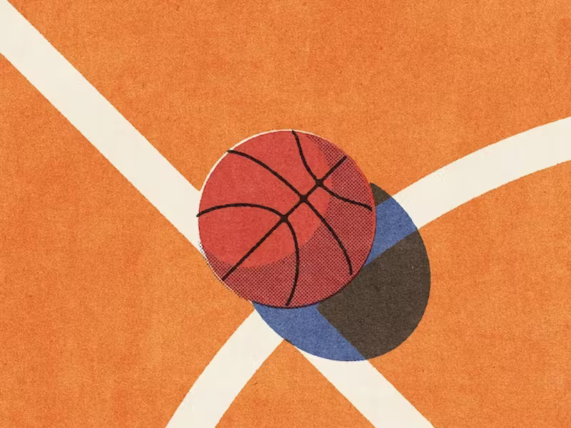 BALLS Basketball - indoor I Mural by HappyWall