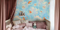 Bubble Fish Wallpaper Mural by HappyWall