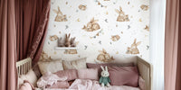 Cloudy Snuggles Mural by HappyWall