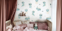 Baby Dragon Mural by HappyWall
