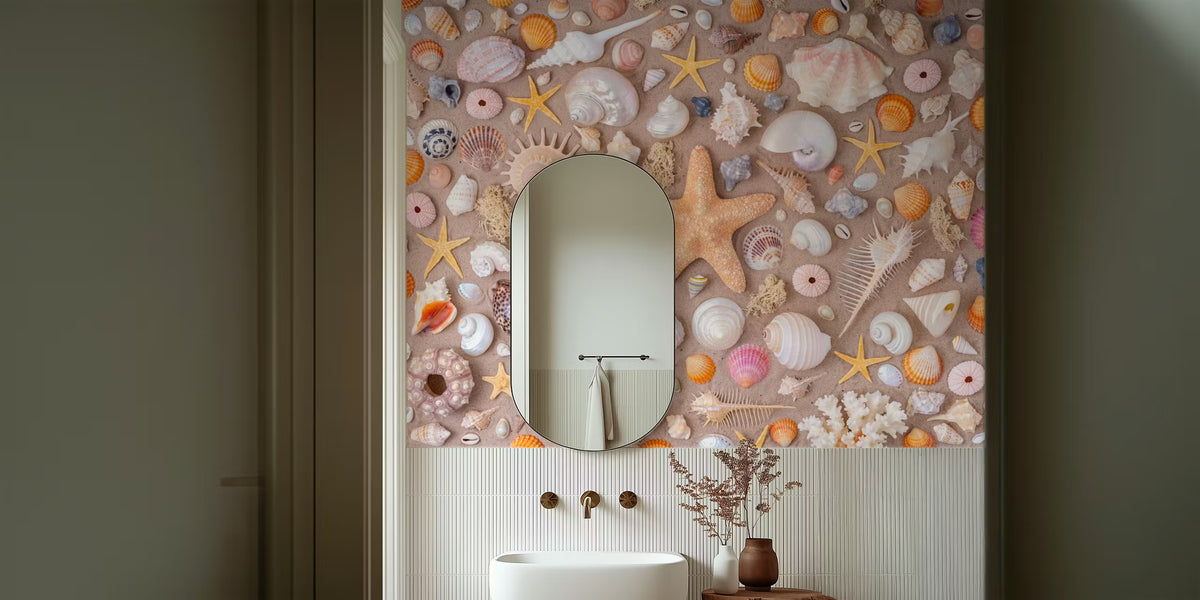 Beachside Treasures Mural by HappyWall