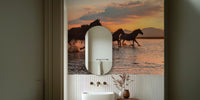 Water Horses Mural by HappyWall