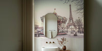 Carousel and the Eiffel Tower Mural by HappyWall