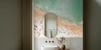 Pastel Beach Mural by HappyWall