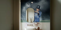 Baseball Hit Mural by HappyWall