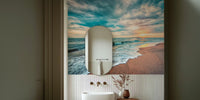Beach at Sunset Mural by HappyWall