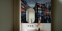Amsterdam By Night Mural by HappyWall