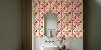 Babes and Bubbly Wallpaper Mural by HappyWall