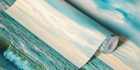 Beach at Sunset Mural by HappyWall