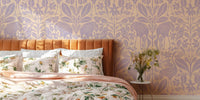 Asian Crane Pond  Mural by HappyWall