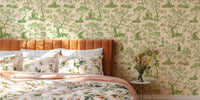 Enchanted Forest Cat Mural by HappyWall