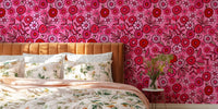 Pick A Posy Retro Boho Flowers Mural by HappyWall