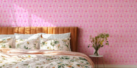 Pink Seahorse Harmony Mural by HappyWall
