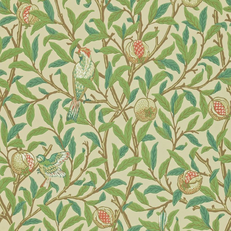 Bird & Pomegranate Wallpaper by Morris & Co