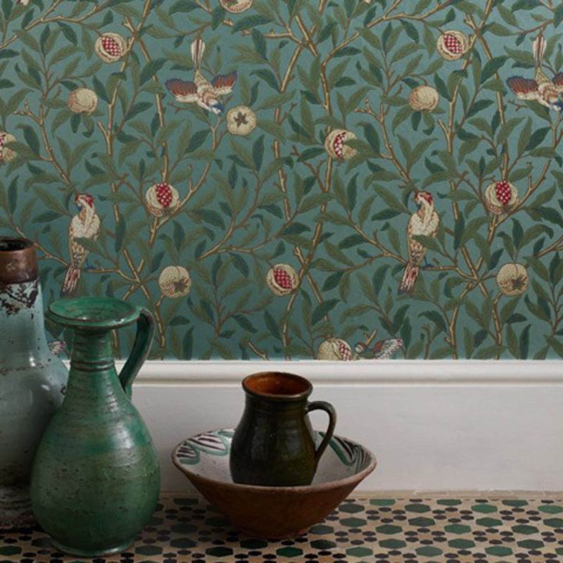 Bird & Pomegranate Wallpaper by Morris & Co