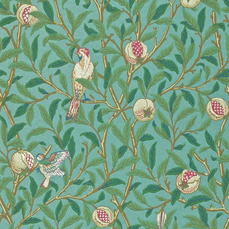 Bird & Pomegranate Wallpaper by Morris & Co