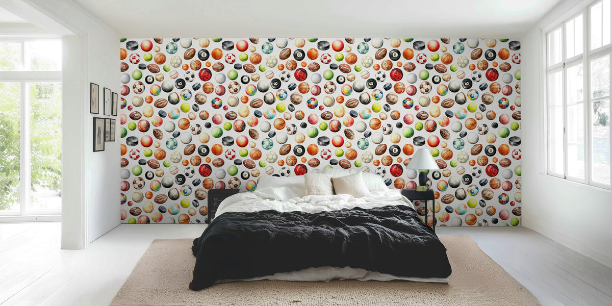 All Sport Balls Mural by HappyWall