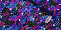 Black Panther in the Vibrant Jungle Mural by HappyWall