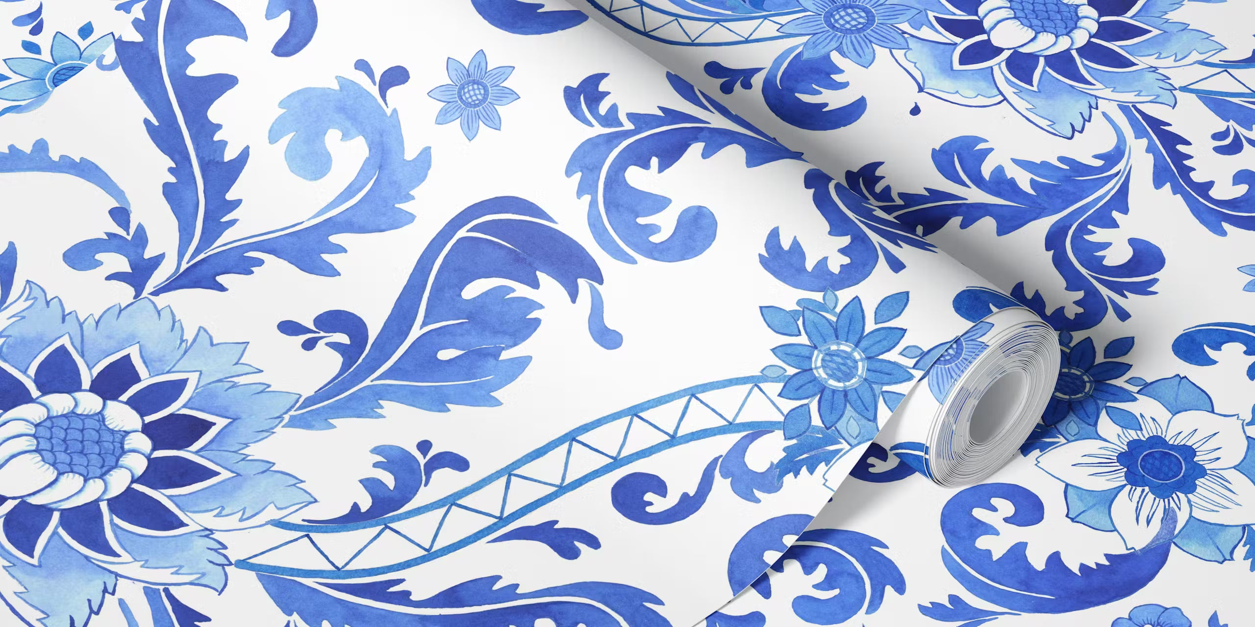 Blue Chinoiserie Chic by HappyWall