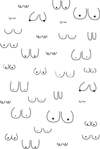 Boobs Wallpaper Mural by HappyWall
