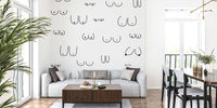 Boobs Wallpaper Mural by HappyWall