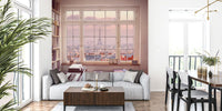 Eiffel Tower from a Window Mural by HappyWall