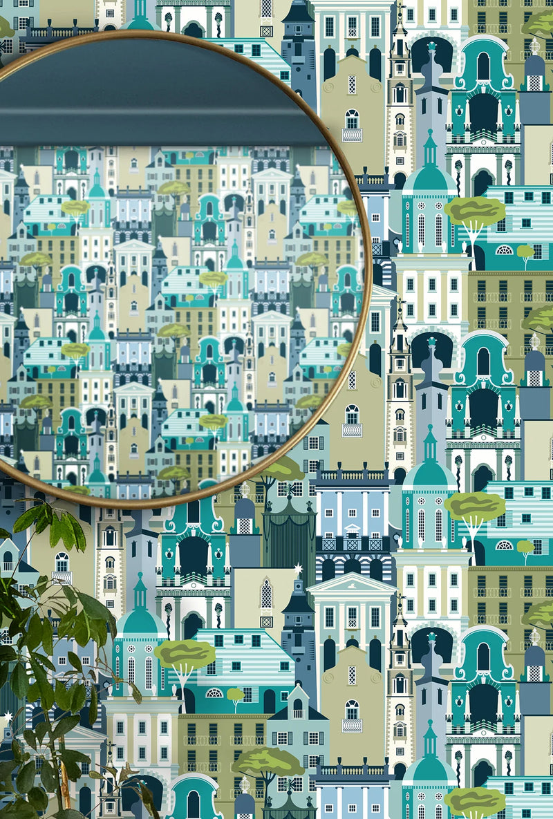 Campanile Wallpaper by Mini Moderns