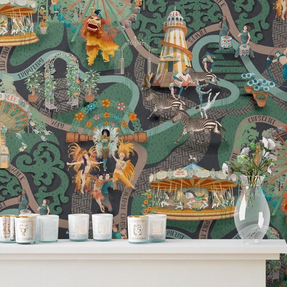 Carnival Map Wallpaper by Brand McKenzie