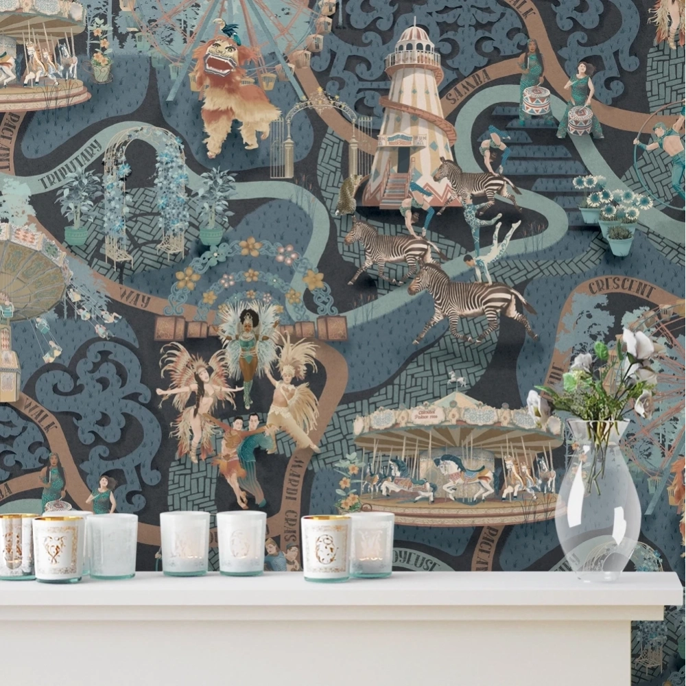 Carnival Map Wallpaper by Brand McKenzie
