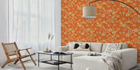Retro 70s Groovy Floral Mural by HappyWall