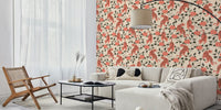 Vintage Chinese Tigers Florals Chinoiserie Mural by HappyWall
