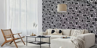 Black Cats Maze Mural by HappyWall