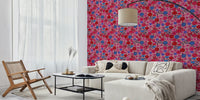 Pick A Posy Retro Boho Flowers Mural by HappyWall