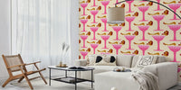 Babes and Bubbly Wallpaper Mural by HappyWall