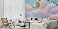 Colorful Dreamy Skies Mural by HappyWall