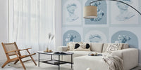 Pastel David and Artemis Mural by HappyWall