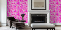 Retro Bloom Burst Mural by HappyWall
