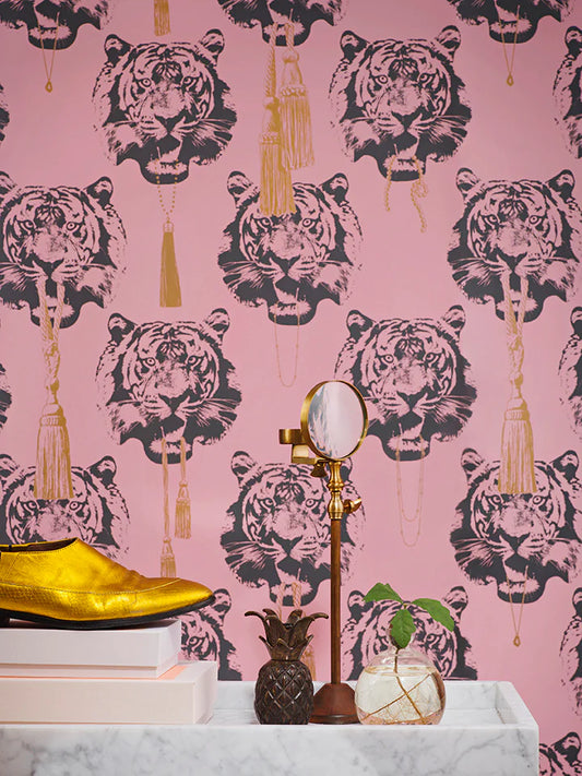 Coco Tiger wallpaper by Studio Lisa Bengtsson