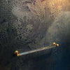Coralline Midnight Gold Wallpaper by Abigail Borg