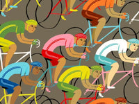 Cycling Race Mural by HappyWall