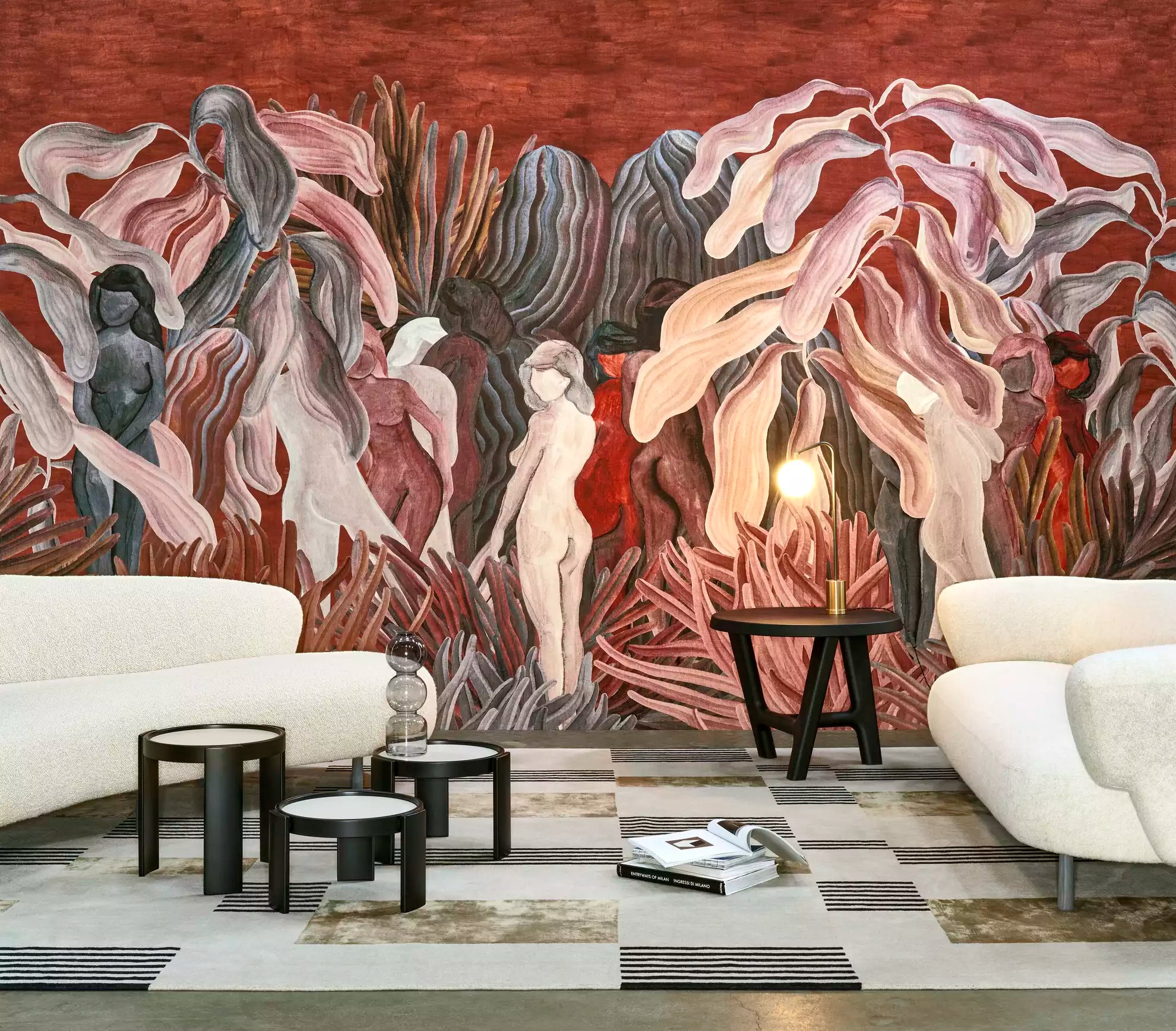Secret Silhouettes Wall Mural by Arte