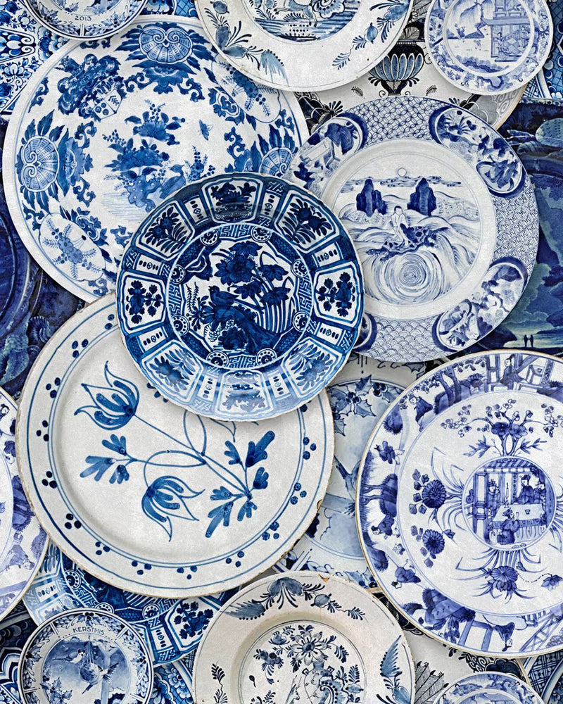 Delftware Vintage Wallpaper by Mind the Gap