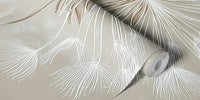 Delicate Dandelion Pattern Mural by HappyWall