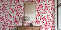 Vintage Chinese Tigers Florals Chinoiserie Mural by HappyWall